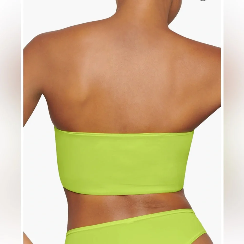 💚RARE SKIMS FITS EVERYBODY BANDEAU BRALETTE IN NEON LIME XXS - Picture 4 of 4
